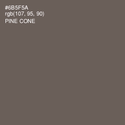 #6B5F5A - Pine Cone Color Image